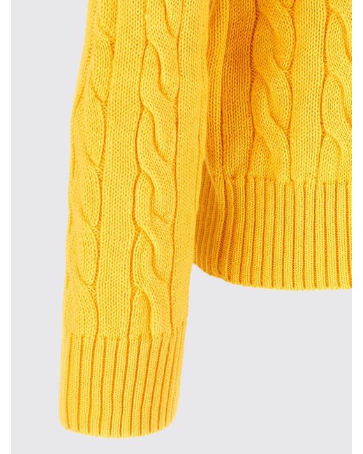 Polo Ralph Lauren Yellow Cotton Tricot Crewneck Pullover for men