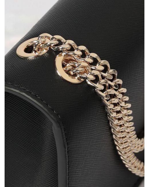 Just Cavalli Gray Saffiano Faux Leather Bag