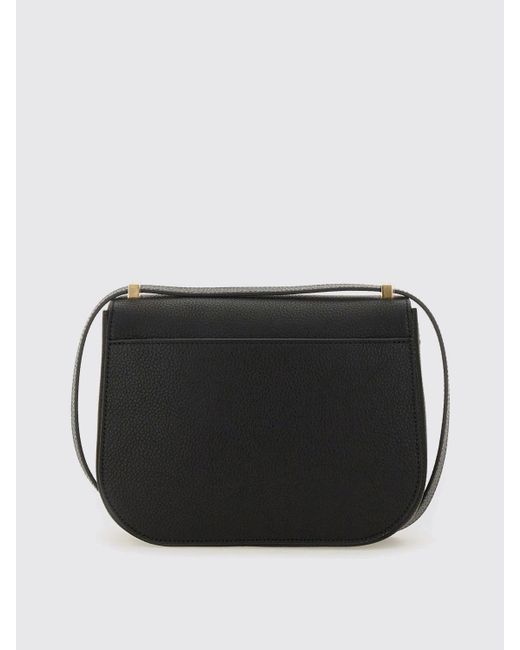 Donna Borsa A Tracolla North-South Double Gancini di Ferragamo in Black