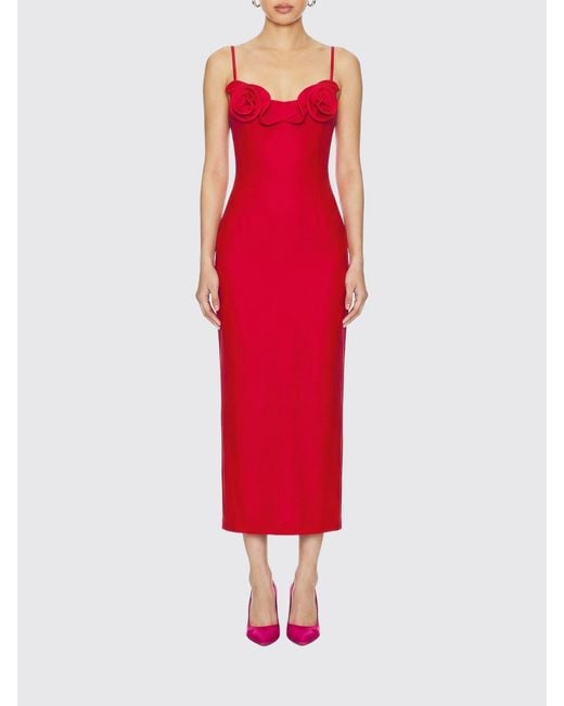 Magda Butrym Red Midi Sheath Dress