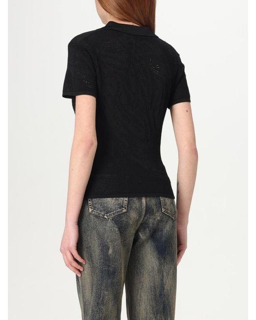 Tシャツ・カットソー DAILY PAPER Woman Polo Shirt Black 2511107 BLACK Daily Paper Polo Shirt in Black | Lyst Canada