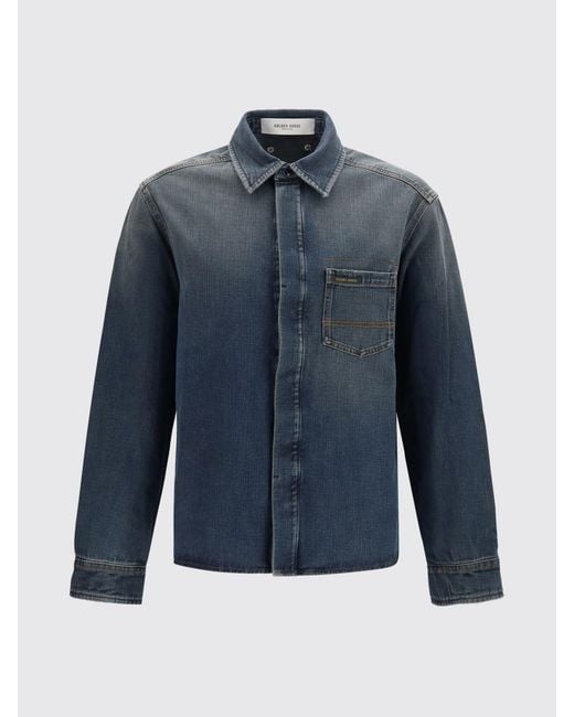 Golden Goose Deluxe Brand Blue Shirt for men