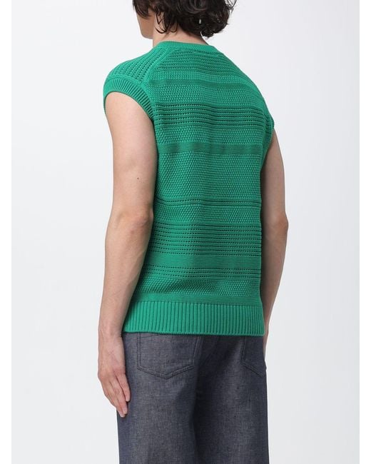 Chaleco De Punto De Algodón Paul Smith de hombre de color Green