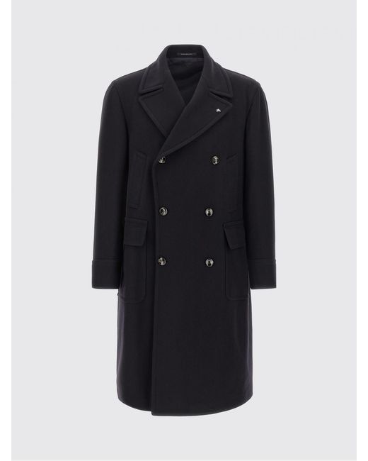 Tagliatore Blue Trench Coat for men