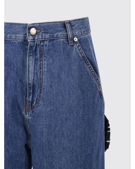DARKPARK Blue High-Waisted Cropped Jeans