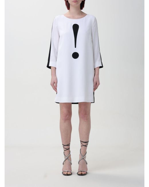 Abito stampato di Moschino Couture in White