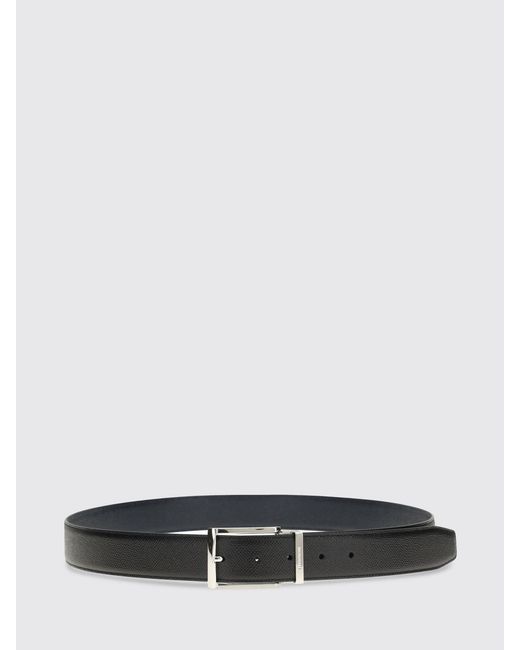 Ferragamo White Reversible Calf Leather Belt for men