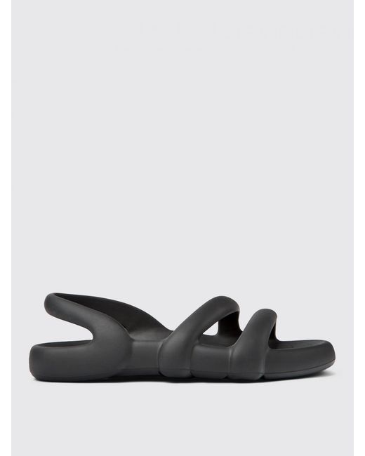 Camper Black Kobarah Flat Wide Sandals for men