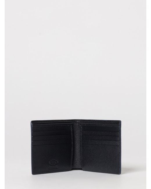 Tod's White T Timeless Grained Leather Wallet for men