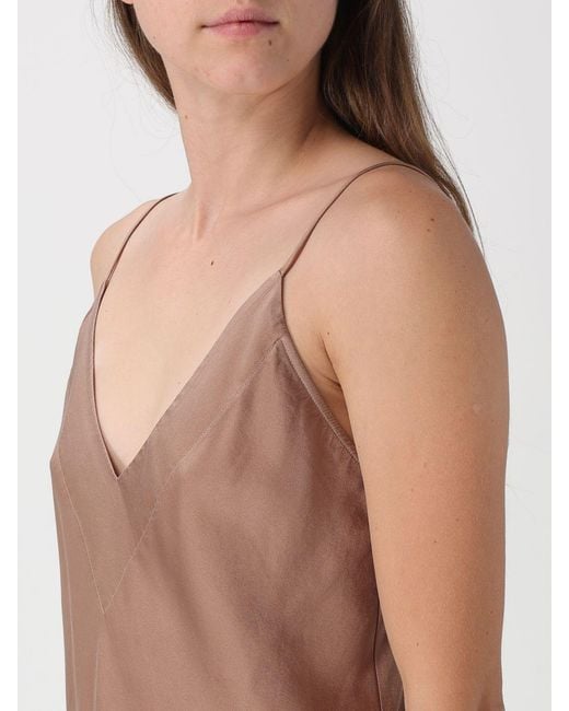 Forte_forte Brown Basic Silk Top