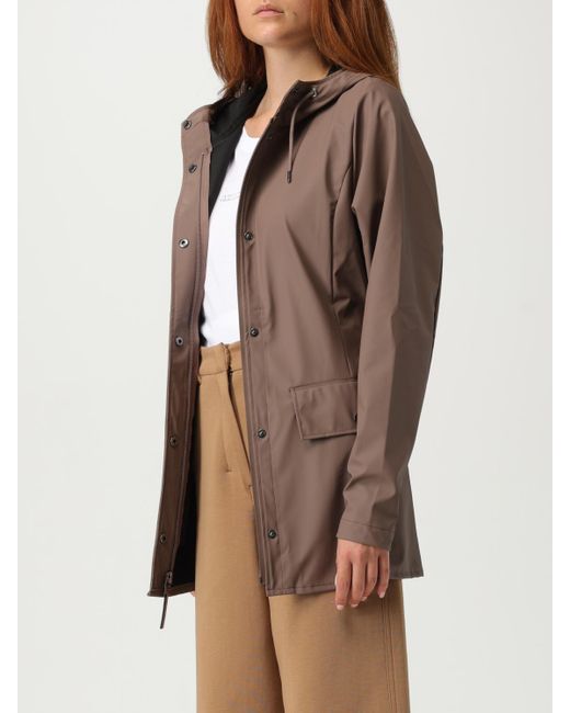 Rains Brown Regenmantel Damen