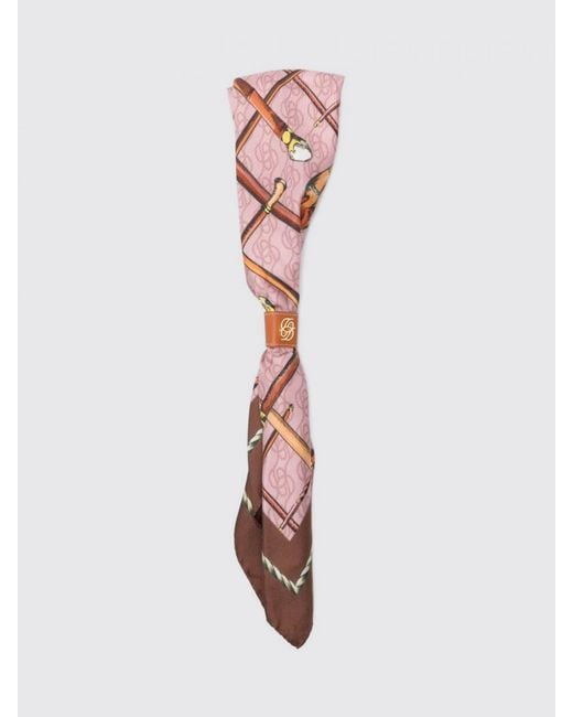 Drole de Monsieur White Printed Silk Scarf for men