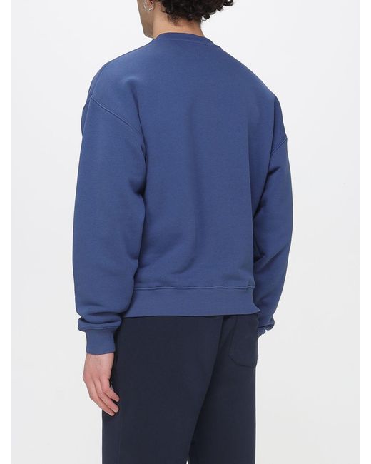Autry Blue Cotton Crewneck Sweatshirt for men