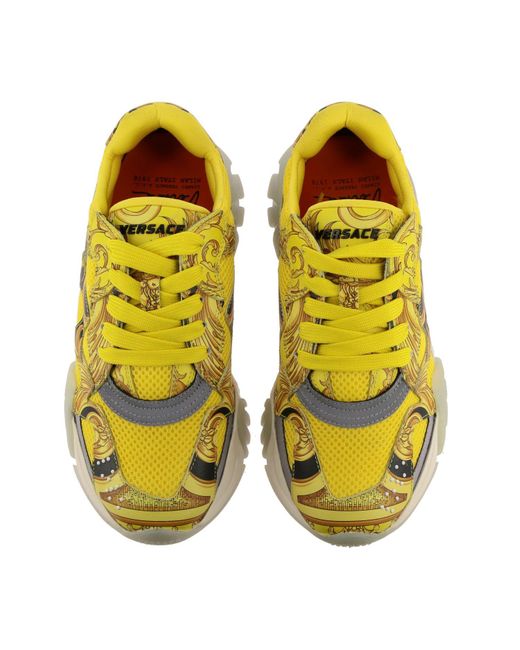 yellow and blue versace sneakers