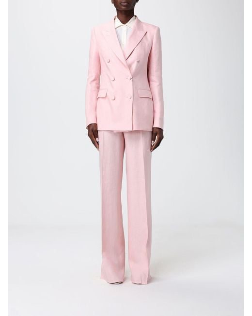 Tagliatore Pink Double-Breasted Suit
