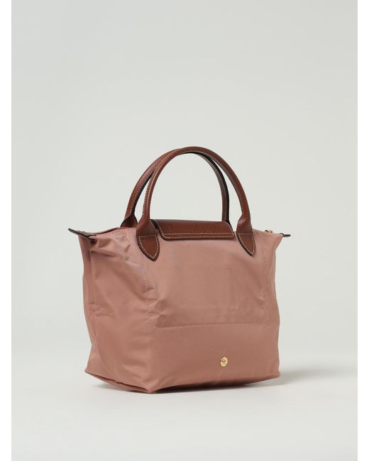 Longchamp Pink Le Pliage Original S Nylon Bag