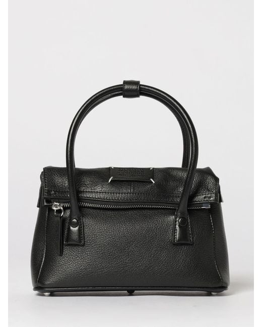 Maison Margiela Black 5Ac East West Grained Leather Bag