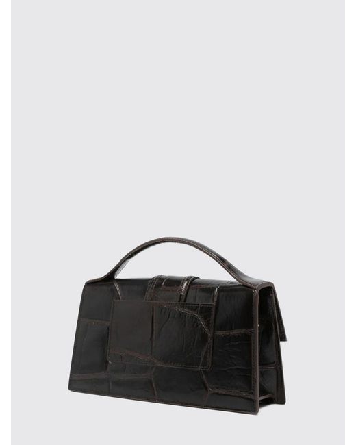 Jacquemus Black Le Grand Bambino Croc-Effect Leather Bag