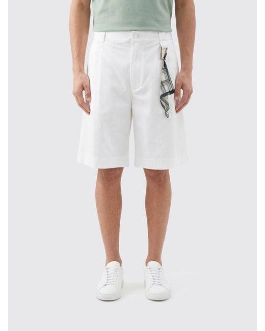 DARKPARK White Cotton Shorts for men