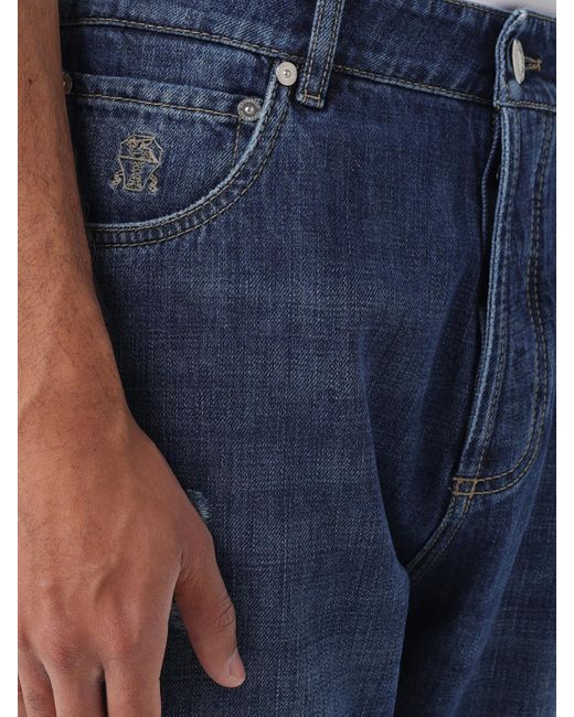 Brunello Cucinelli Hose Herren in Blue für Herren