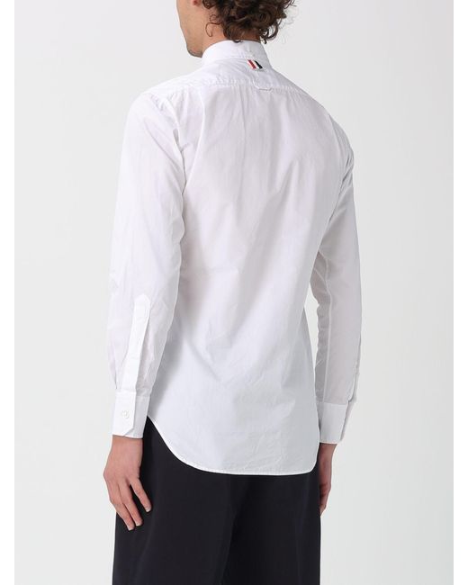 Thom Browne White Classic Cotton Poplin Shirt for men