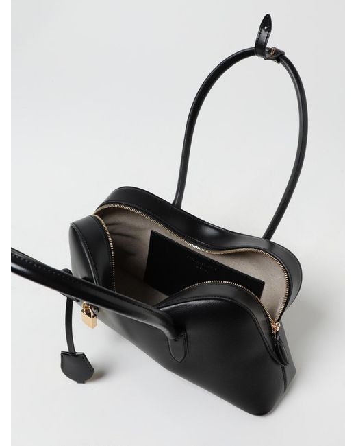 Stella McCartney Black Ryder Grained Faux Leather Bag