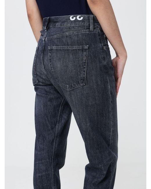 Dondup Blue Cotton Denim Slim Fit Jeans