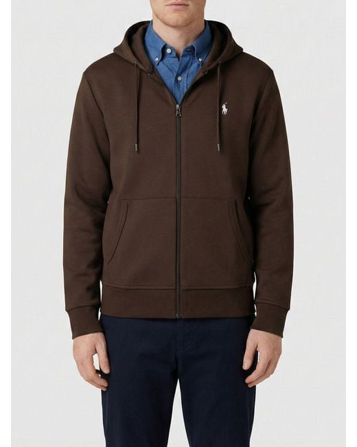 Polo Ralph Lauren Brown Cotton Hoodie for men