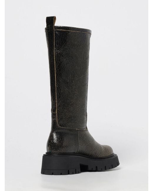 A.Bocca Black Flat Ankle Boot