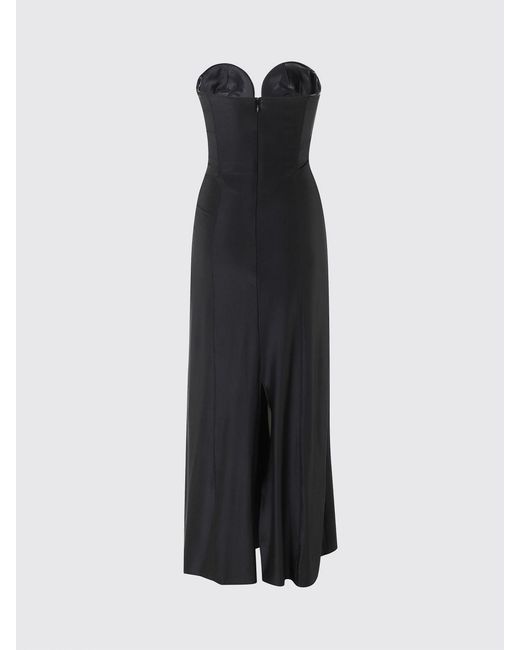 Rabanne Black Stretch Viscose Midi Dress