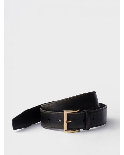 Prada Black Ledergürtel
