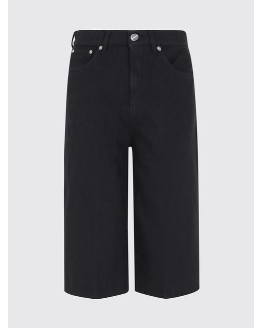 Dondup Black Cropped Cotton Trousers