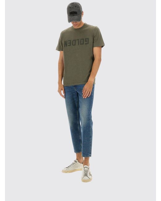 Golden Goose Deluxe Brand Blue Happy Cotton Jeans for men