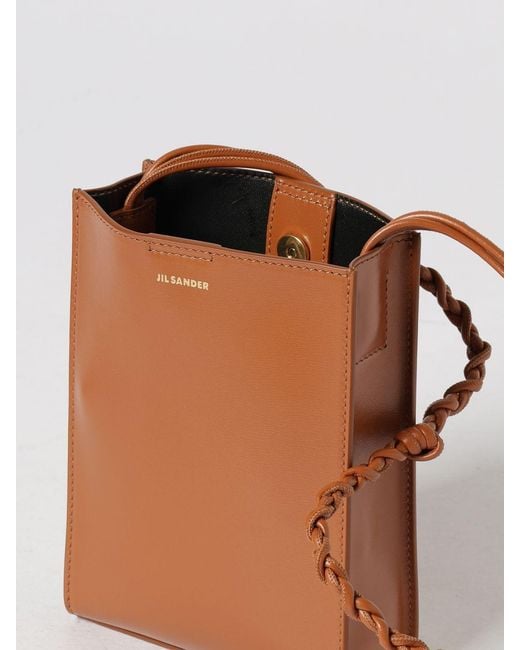 Jil Sander Brown Shoulder Bag