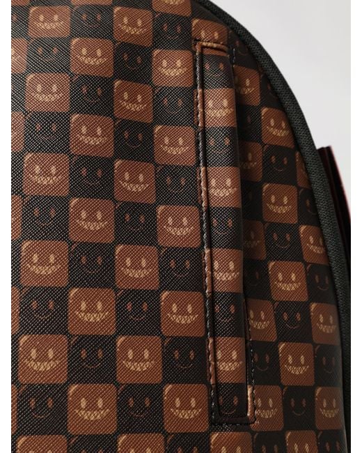 Sprayground Multicolor Pvc Backpack With Check Print And Shark Logo for men