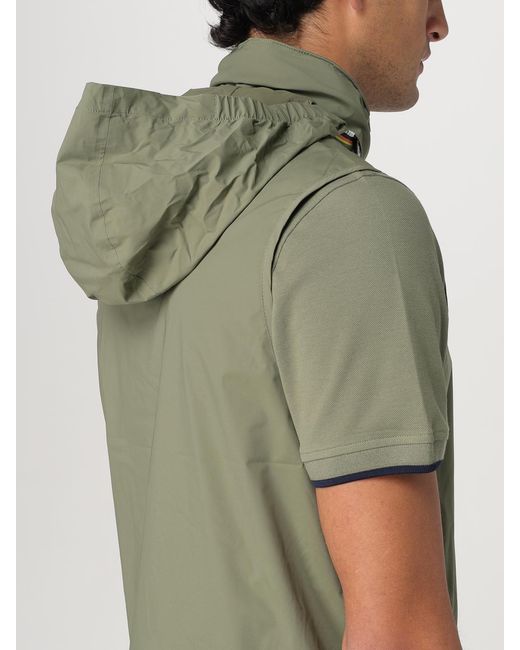 K-Way Green Nylon Vest for men