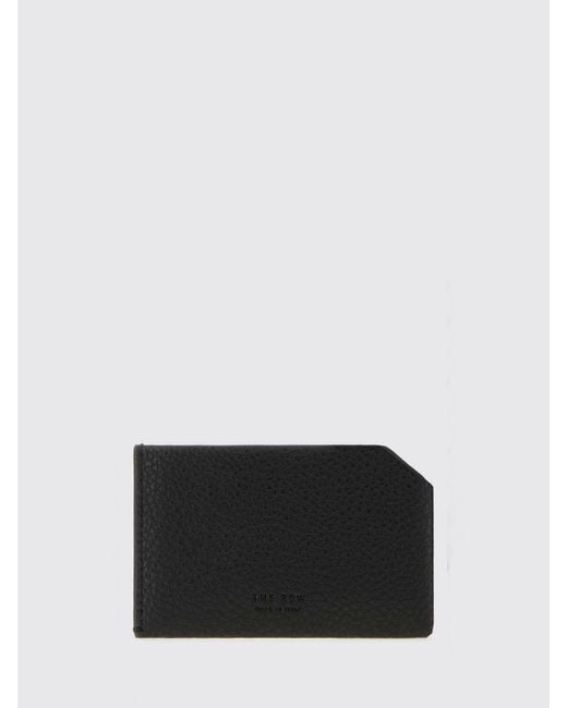 The Row Black Flat Card Holder for men