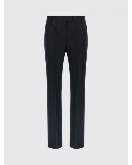 Max Mara Blue Fatina Cotton Blend Trousers