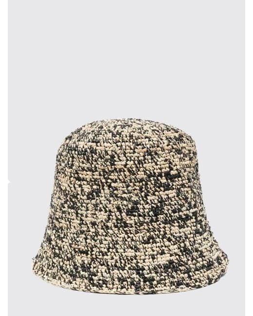 IBELIV Metallic Andao Crocheted Raffia Hat