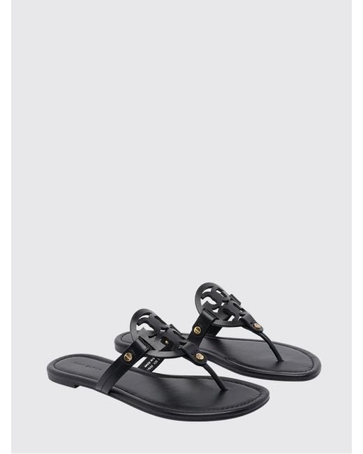 Tory Burch White Miller Leather Sandal