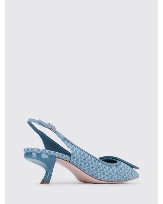 Roger Vivier Blue Virgule Denim Slingbacks