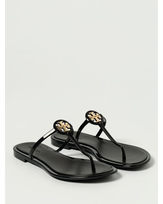 Sandalias Planas Mujer Tory Burch de color Black