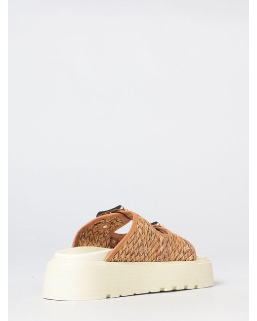 Casadei Natural Heeled Sandal