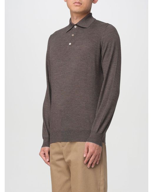 Polo di Brunello Cucinelli in Gray da Uomo