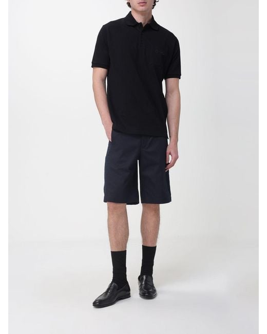 Gucci Blue Cotton Chino Shorts for men