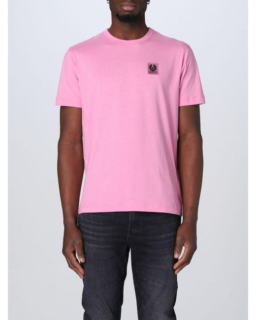 Camiseta Belstaff de hombre de color Rosa | Lyst