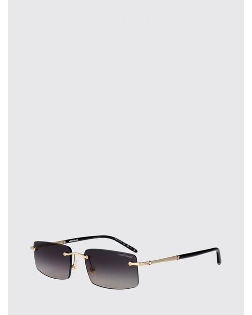 Montblanc White Mb0443S Metal And Acetate Sunglasses for men