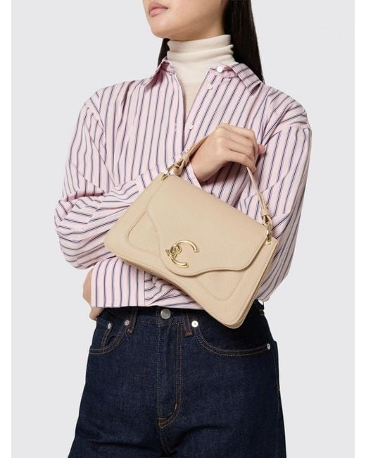 Coccinelle Natural C-Me Mini Hammered Leather Bag