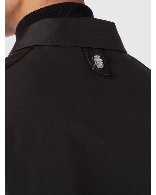 Billionaire Black Silk And Wool Blend Shirt Jacket for men