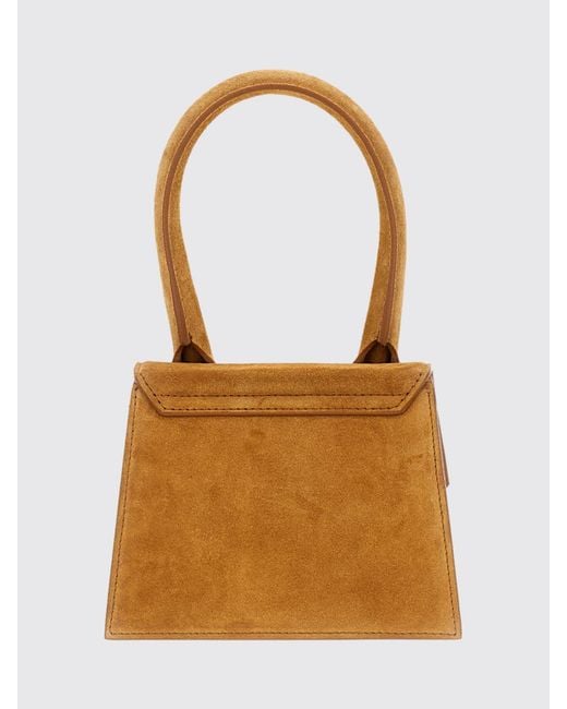 Jacquemus Natural Le Chiquito Moyen Suede Bag